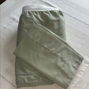Twin Bed Ruffle Skirt And Sham Set Sage Green